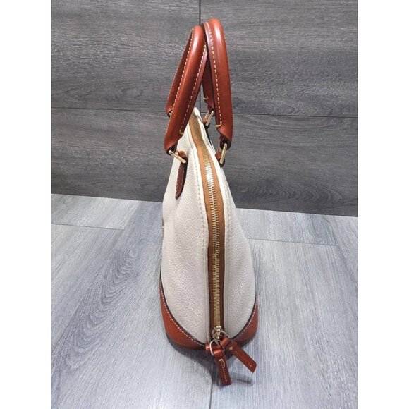 DOONEY & BOURKE Ivory Bone Boston Dome Satchel Dillen Tote bag B000559 - Picture 4 of 8